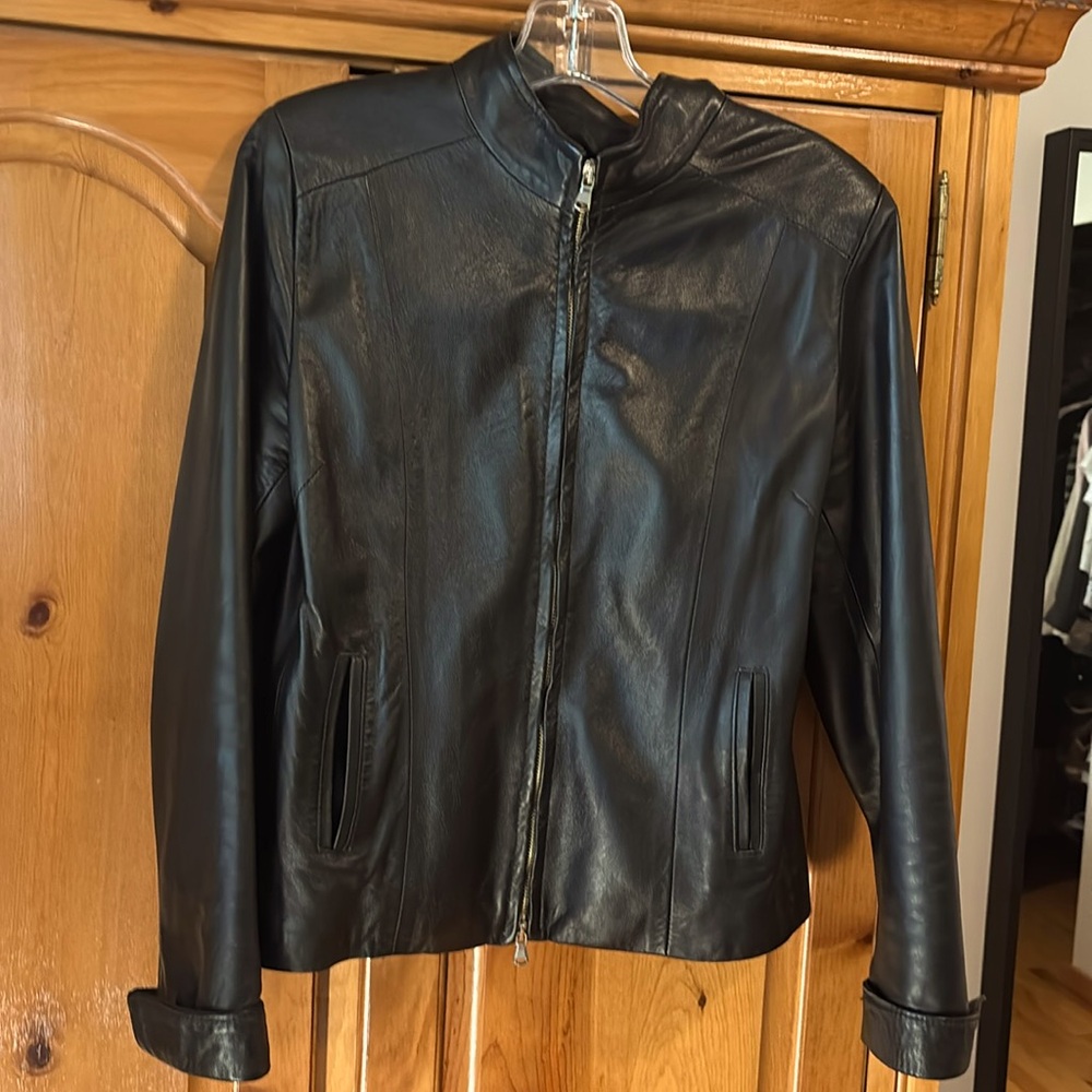 Leather jacket from Florence, Italy.
